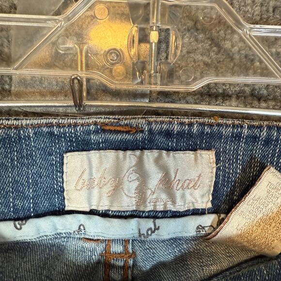 Baby Phat Jeans Womens 28x30 Vintage Flares Rhinestone Cat Y2K Denim Hip Hop - Picture 11 of 14